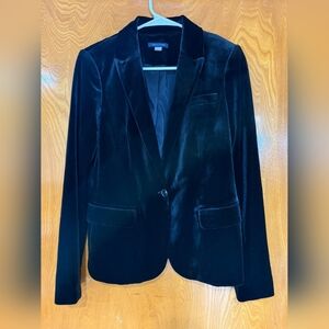 Women's Black Velvet Blazer